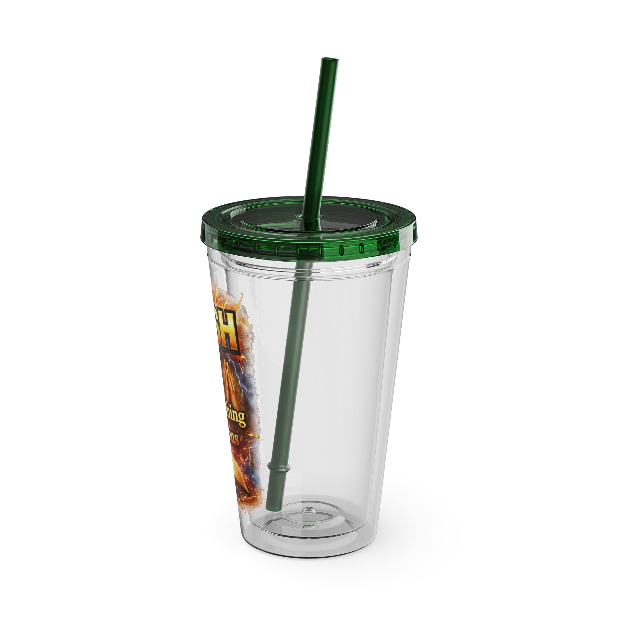 Push Pray Until Something Happens 16oz Tumbler — Bible