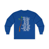 Characteristic Names of God Long Sleeve Tee - White