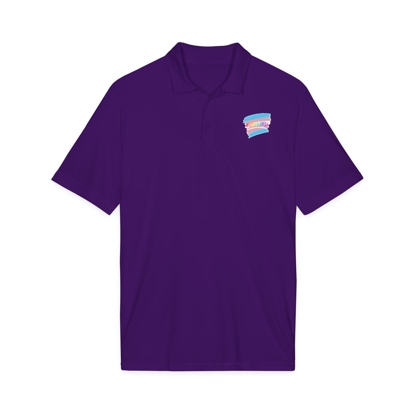 Trans Airbrush Love Wins Polo