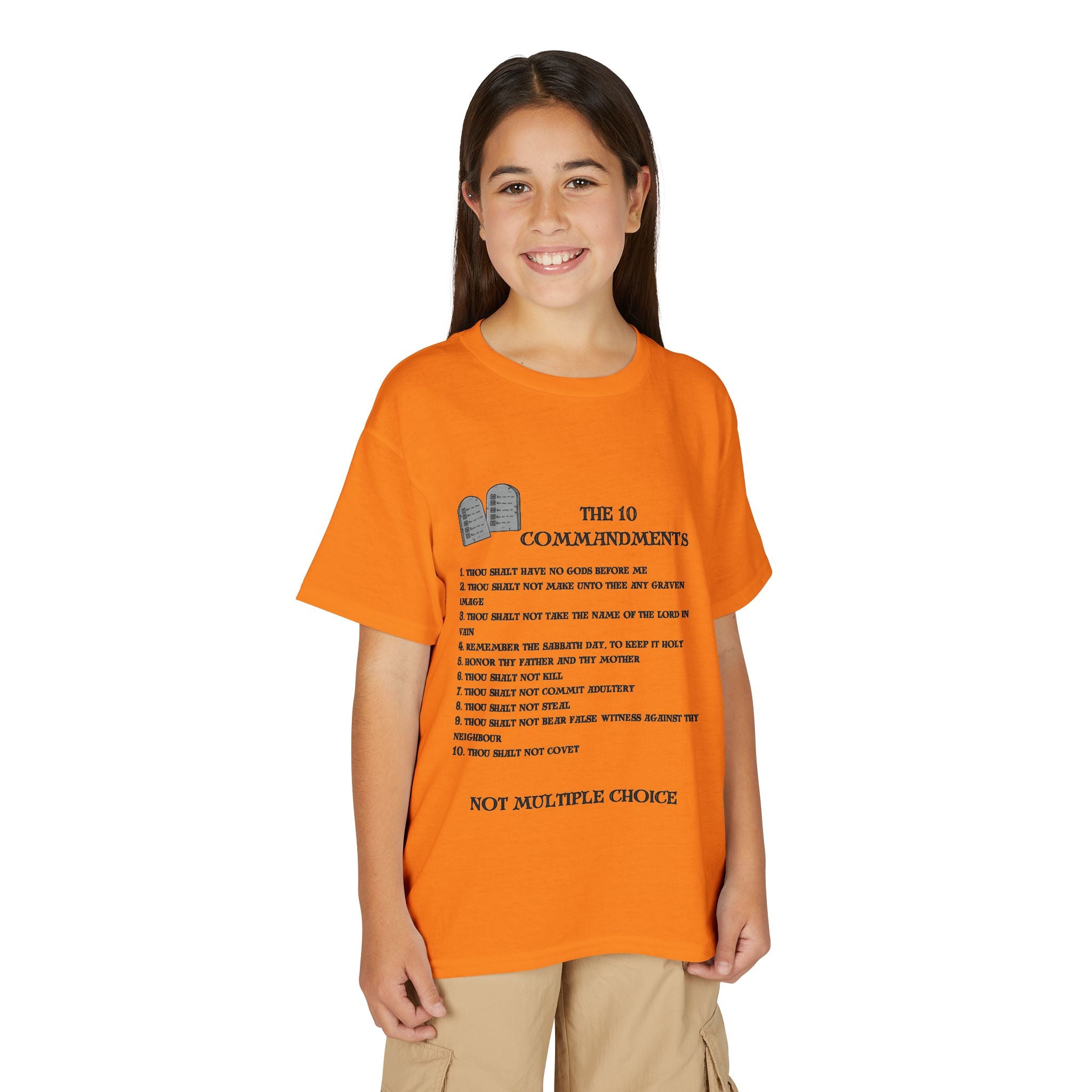 10 Commandments Youth T-shirt - Black