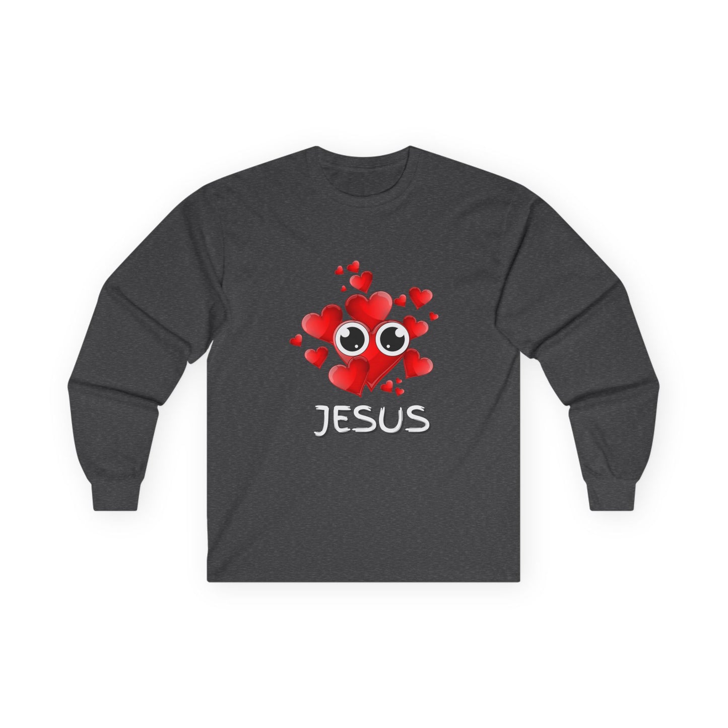 Eye Love Jesus Long-Sleeve - White