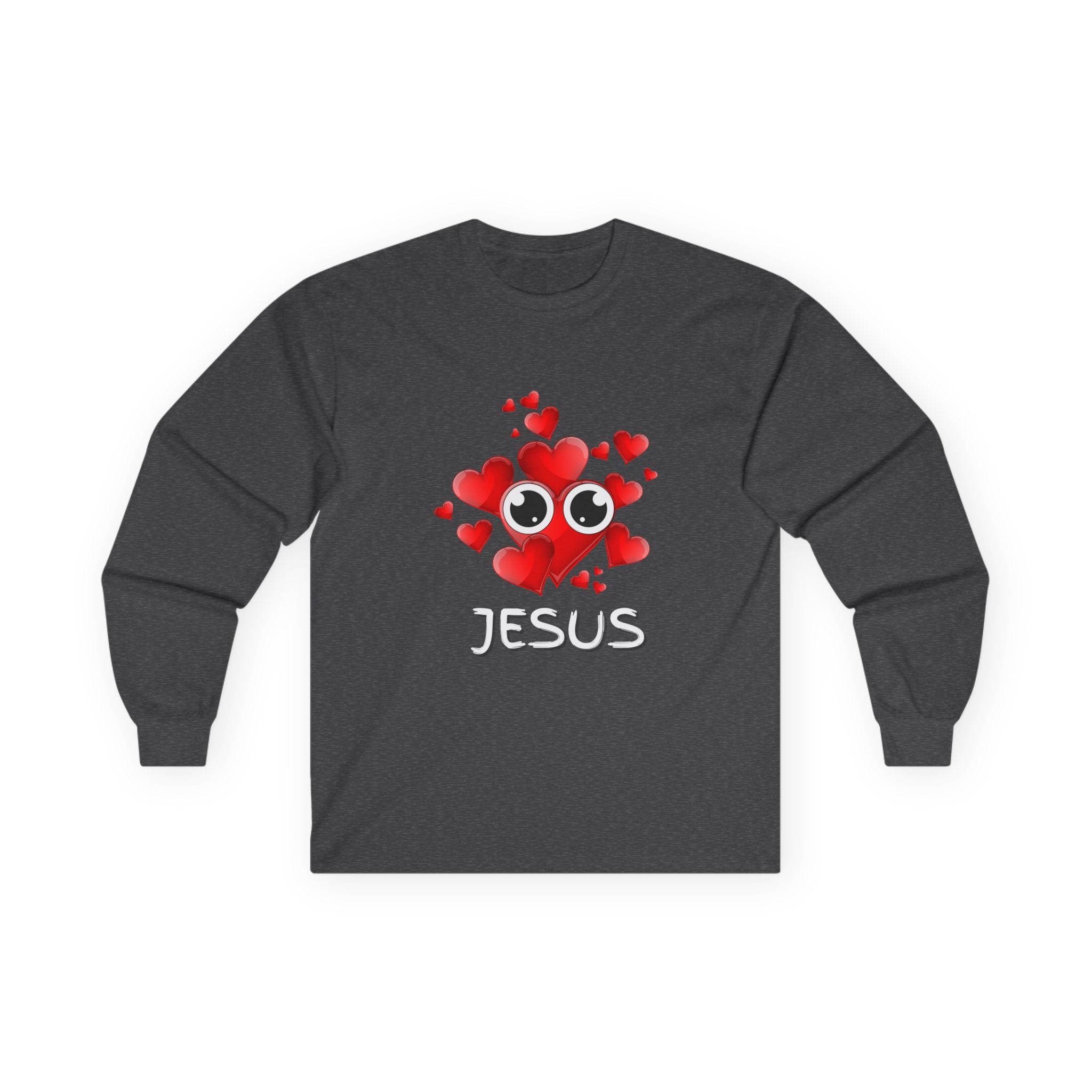 Eye Love Jesus Long-Sleeve - White