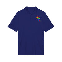 Rainbow Heart Love Wins Polo