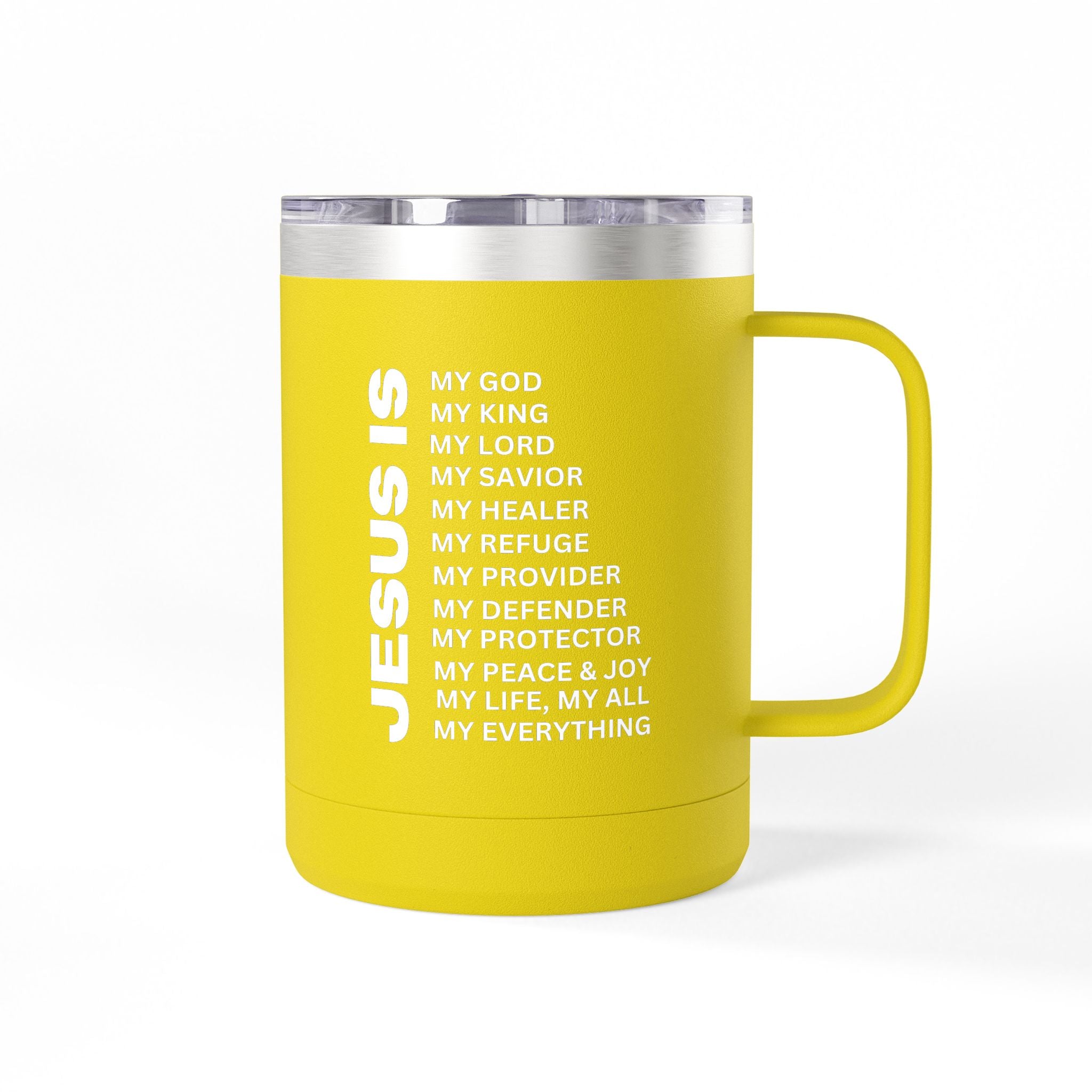 Christian Jesus Is 15oz Tumbler - White