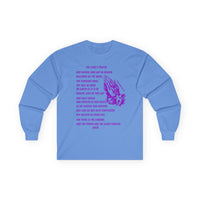 The Lord's Prayer Long Sleeve Tee - Purple