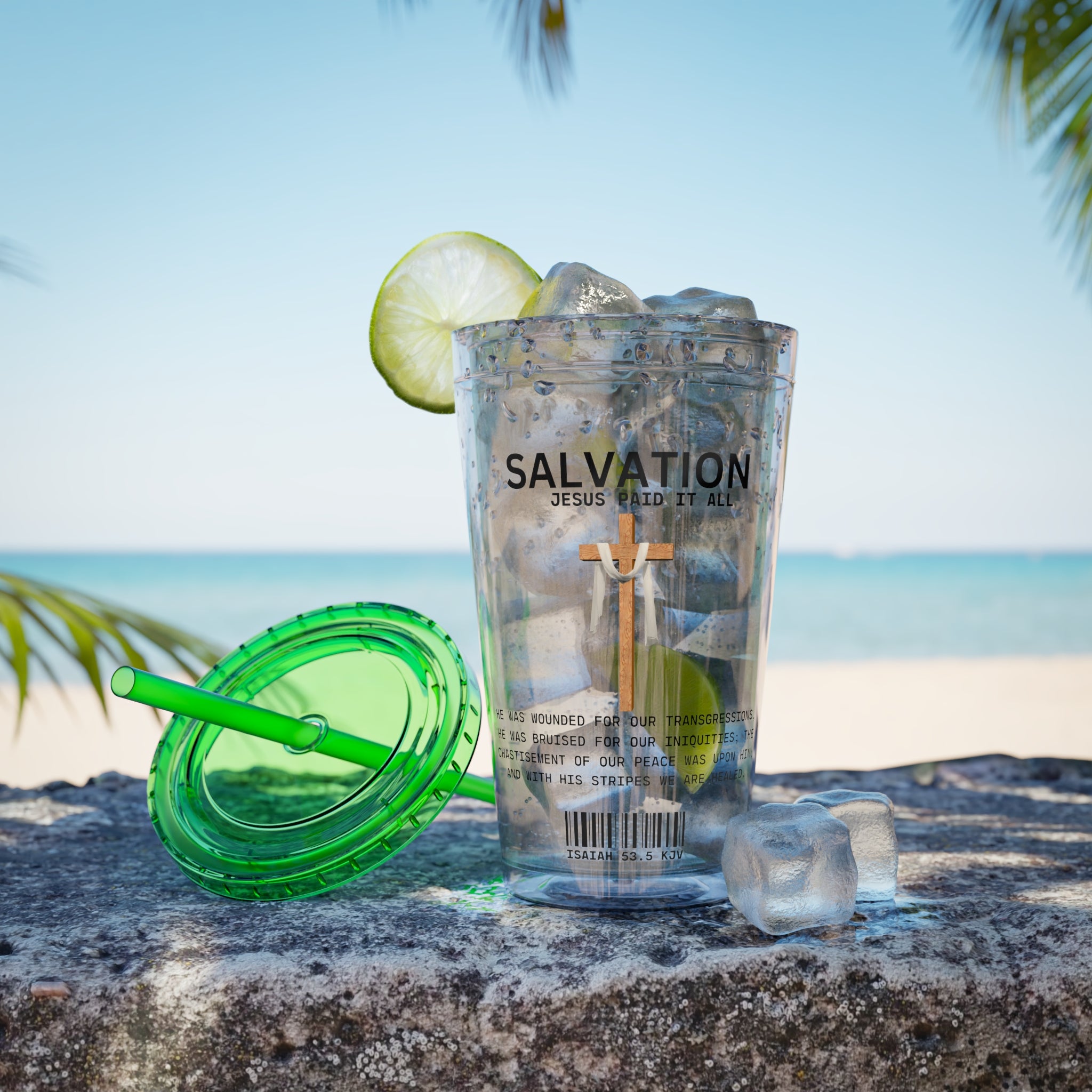 Salvation - Jesus Paid 16oz Tumbler with Straw