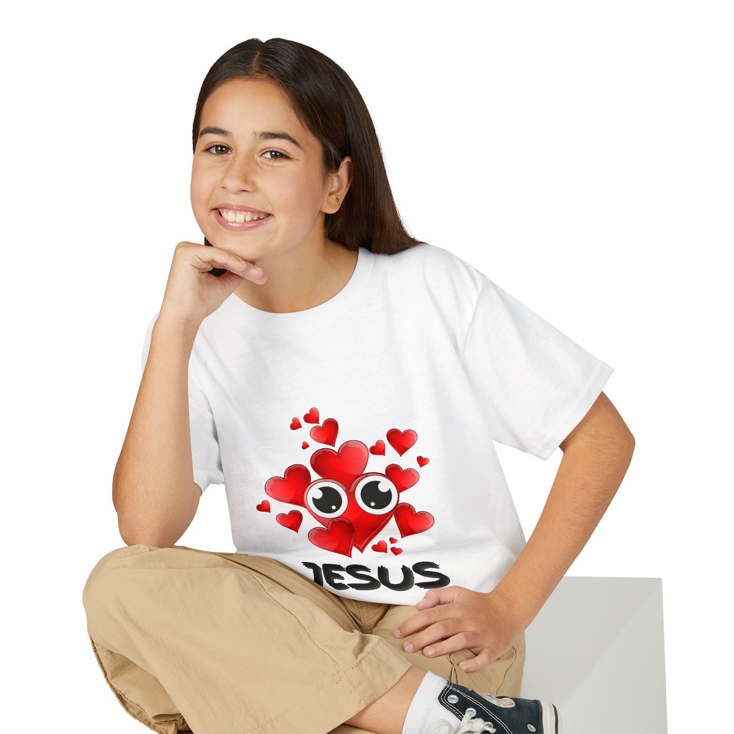 Eye Love Jesus Youth T-shirt - Black