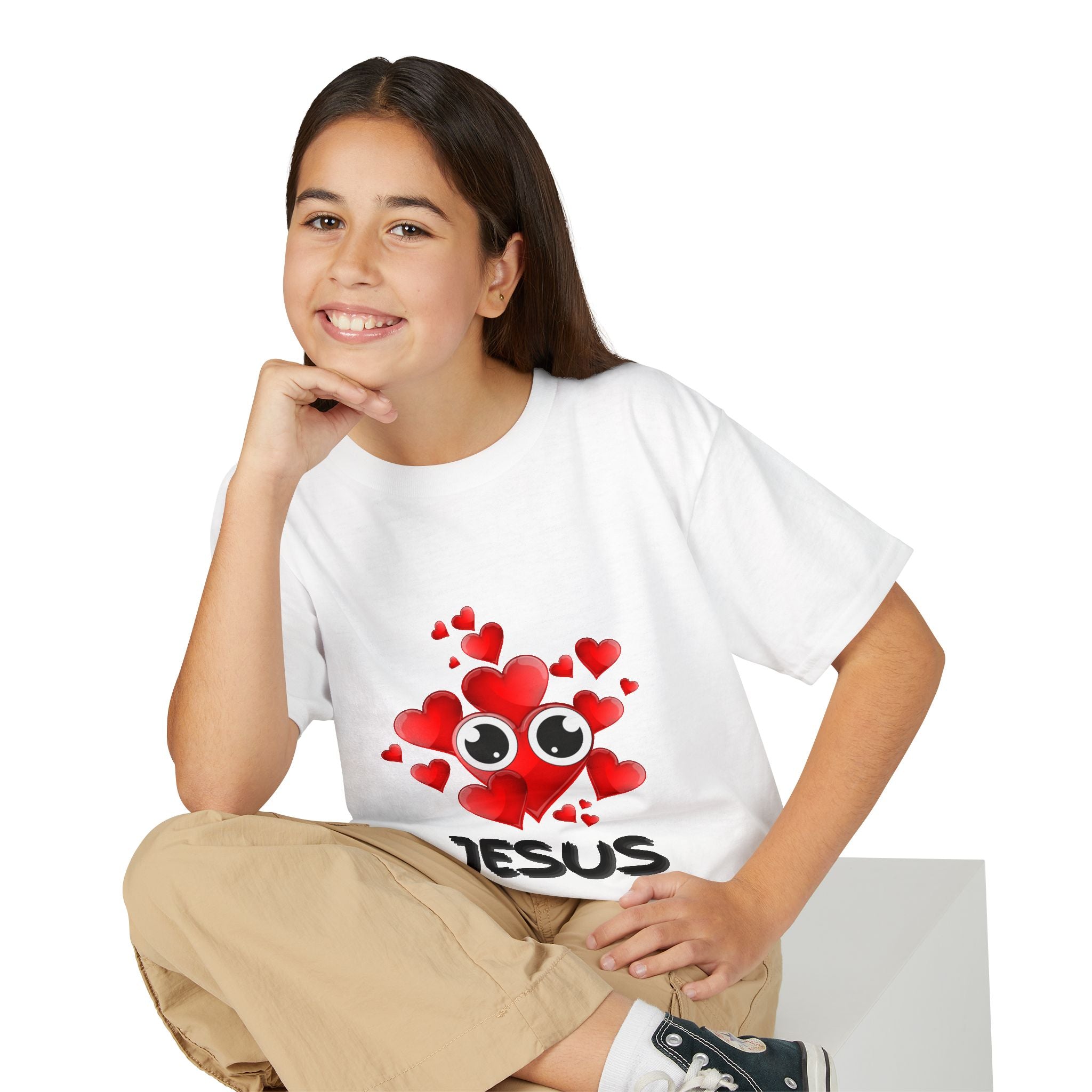 Eye Love Jesus Youth T-shirt - Black