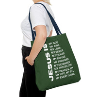 Christian JESUS IS Tote Bag - Green