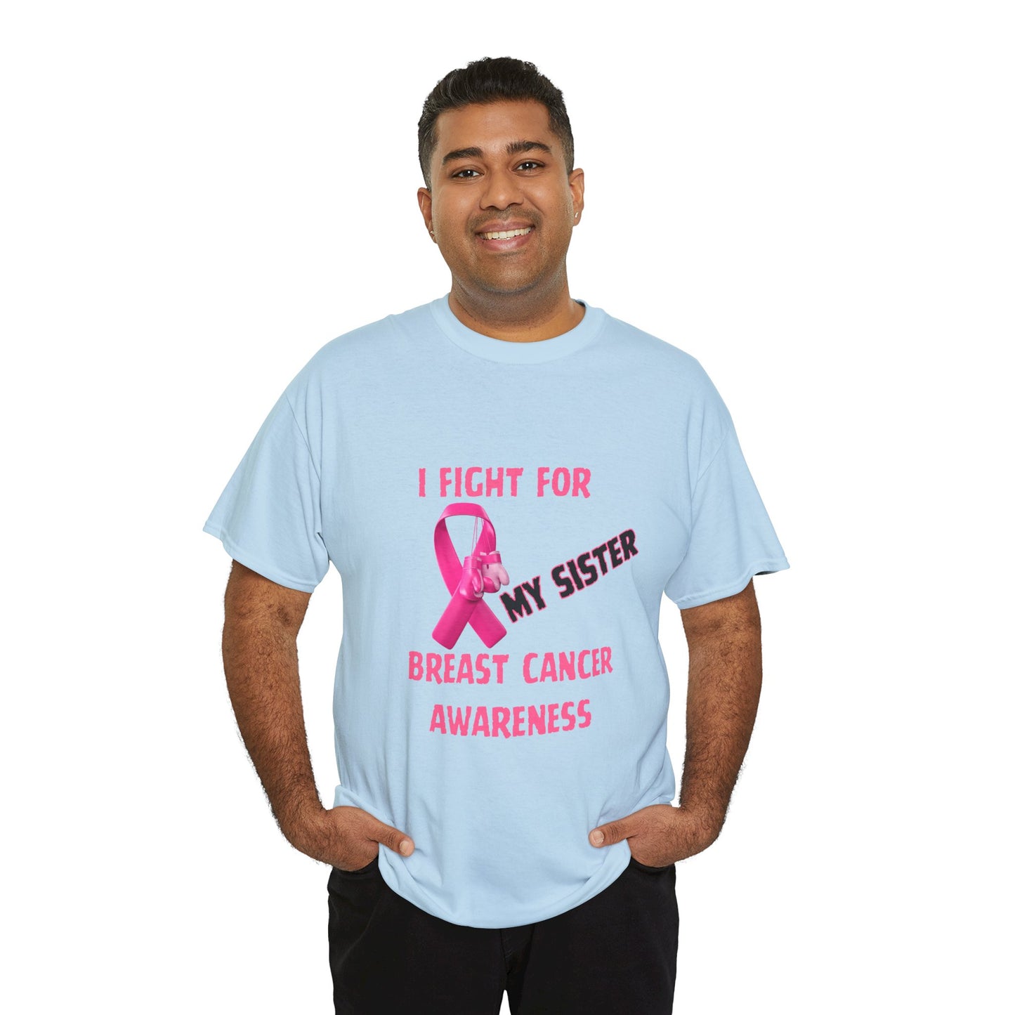 I Fight for My Sister Pink Ribbon Tee