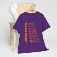 Christian JESUS IS T‑Shirt - Orange