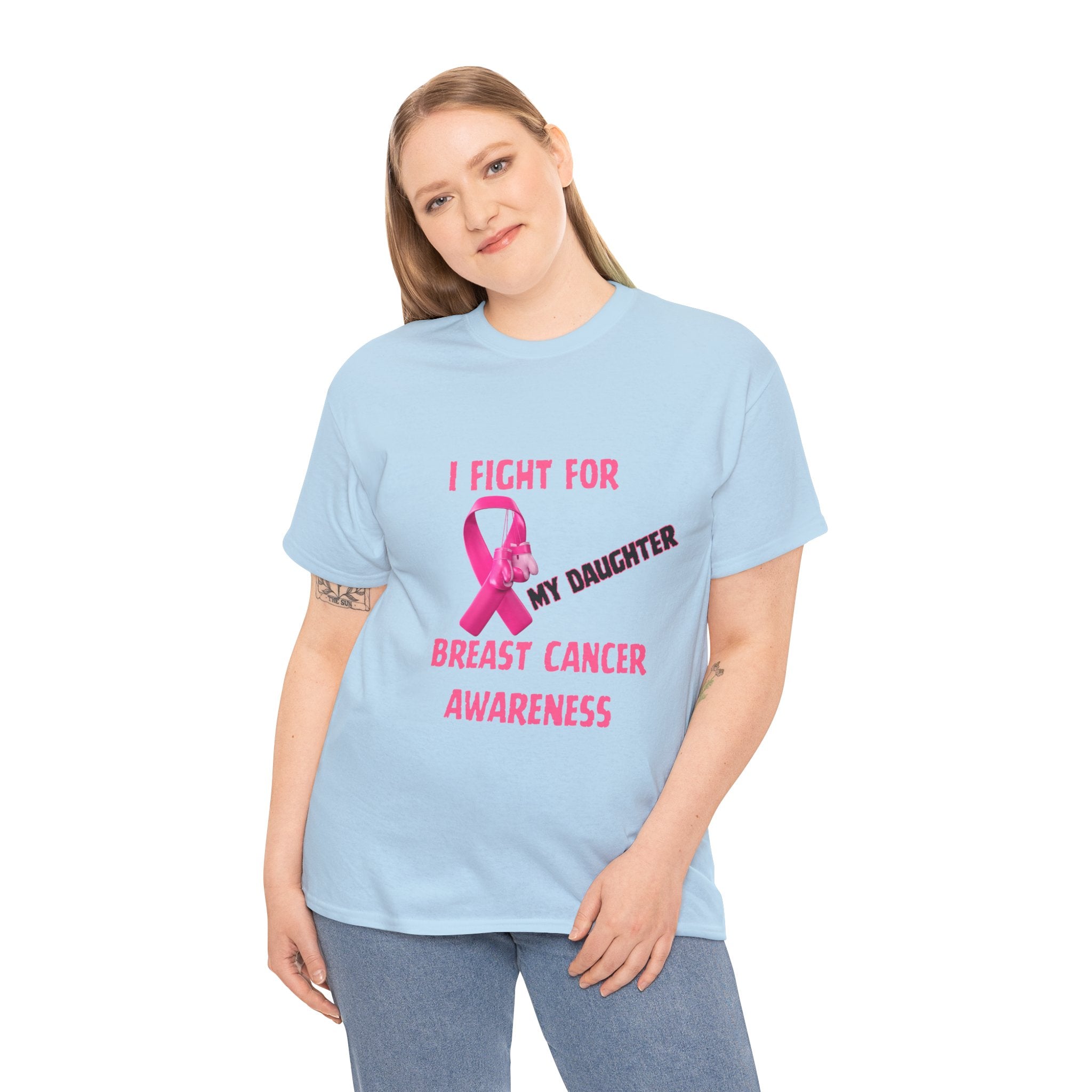 I Fight For My Daughter Pink Ribbon Shirt