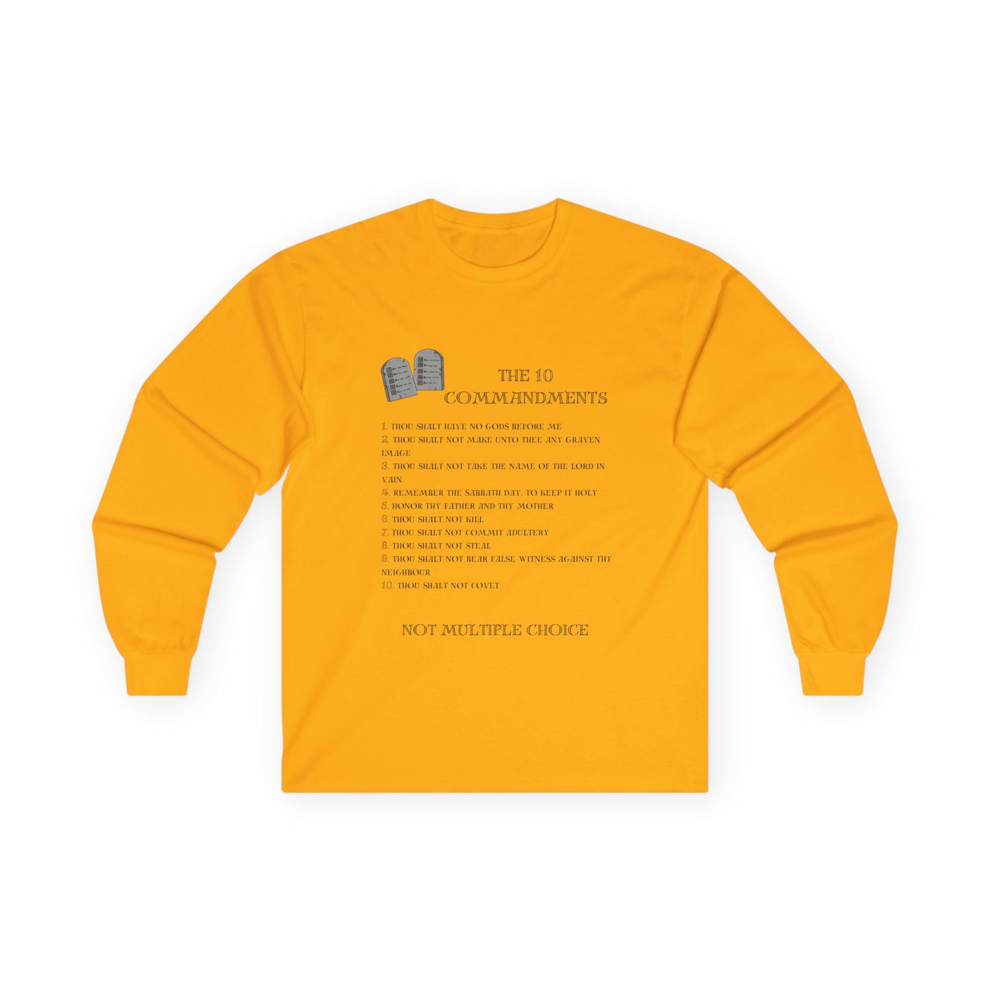 10 Commandments Long Sleeve - Black