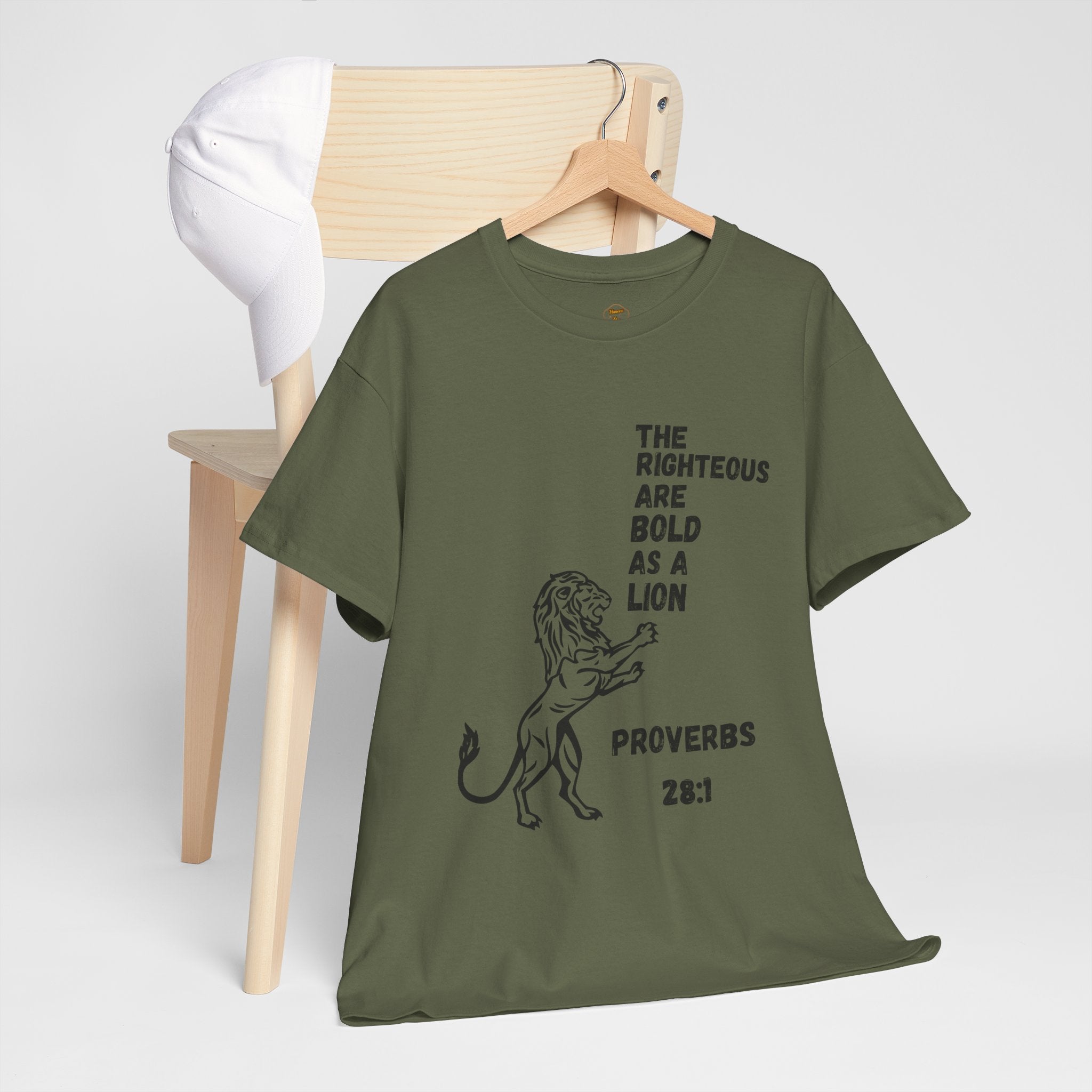 The Righteous Are Bold as a Lion Tee - Proverbs 28:1
