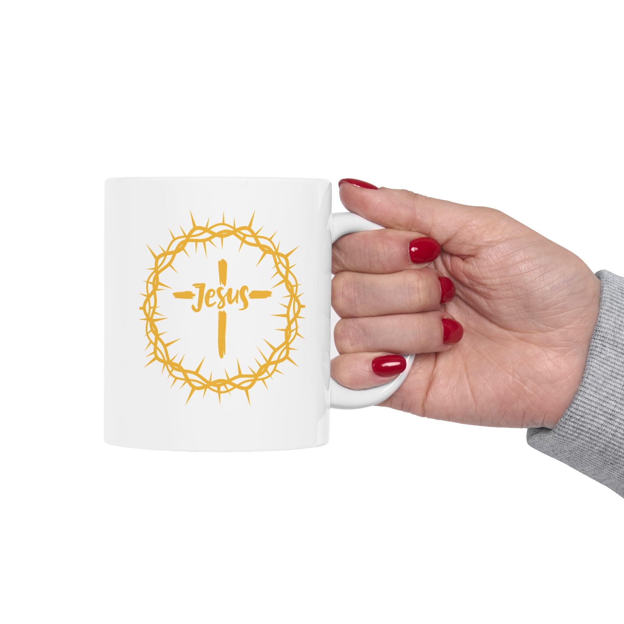 Jesus Crown of Thorns Coffee Mug (11oz, 15oz)