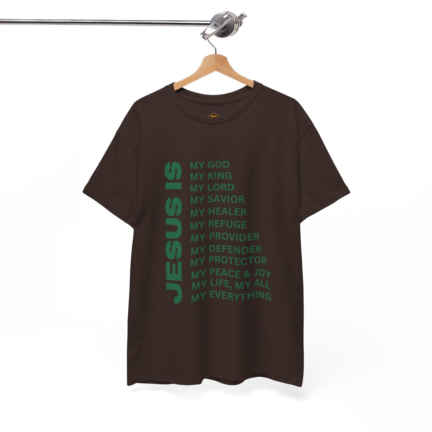 Christian JESUS IS T-shirt - Green