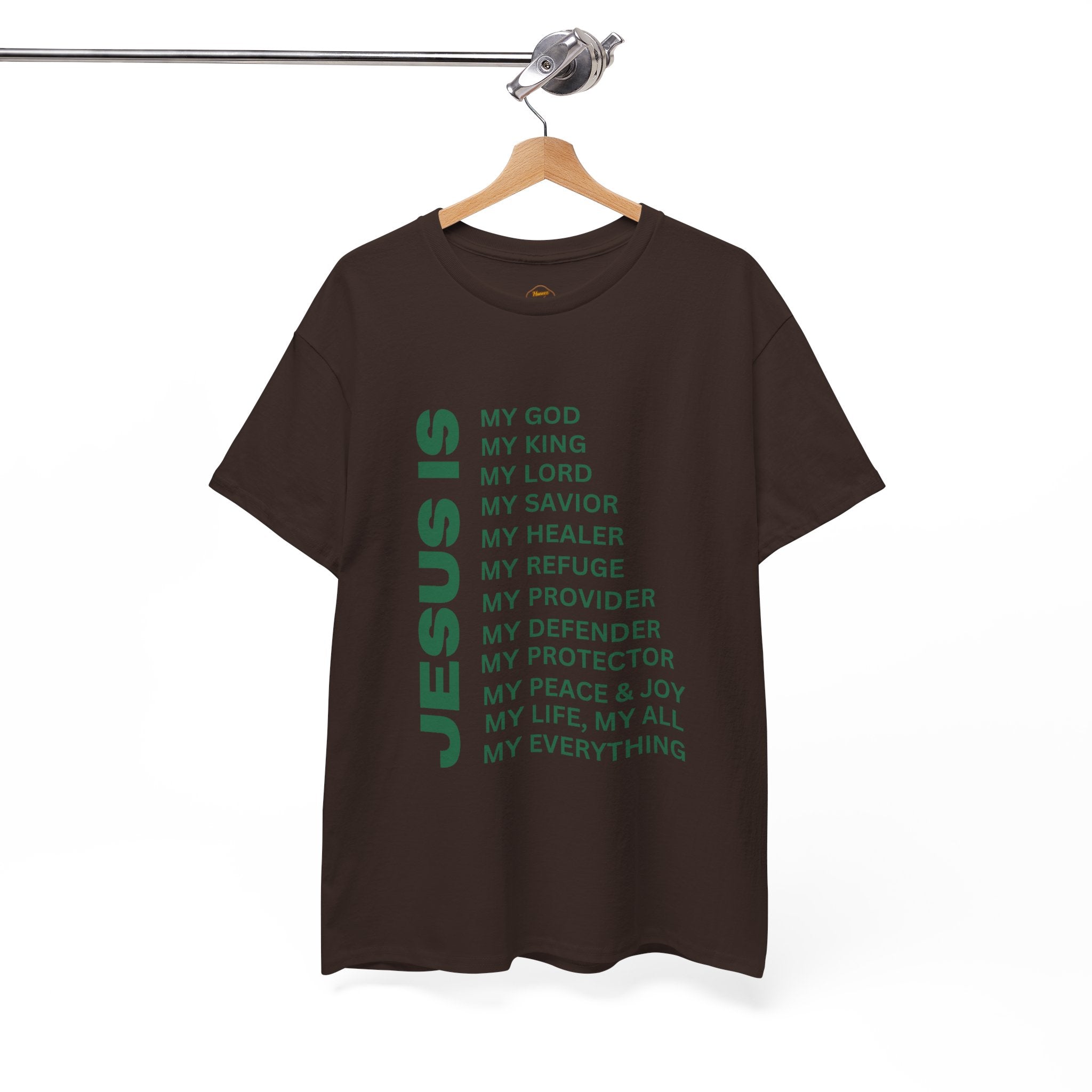 Christian JESUS IS T-shirt - Green