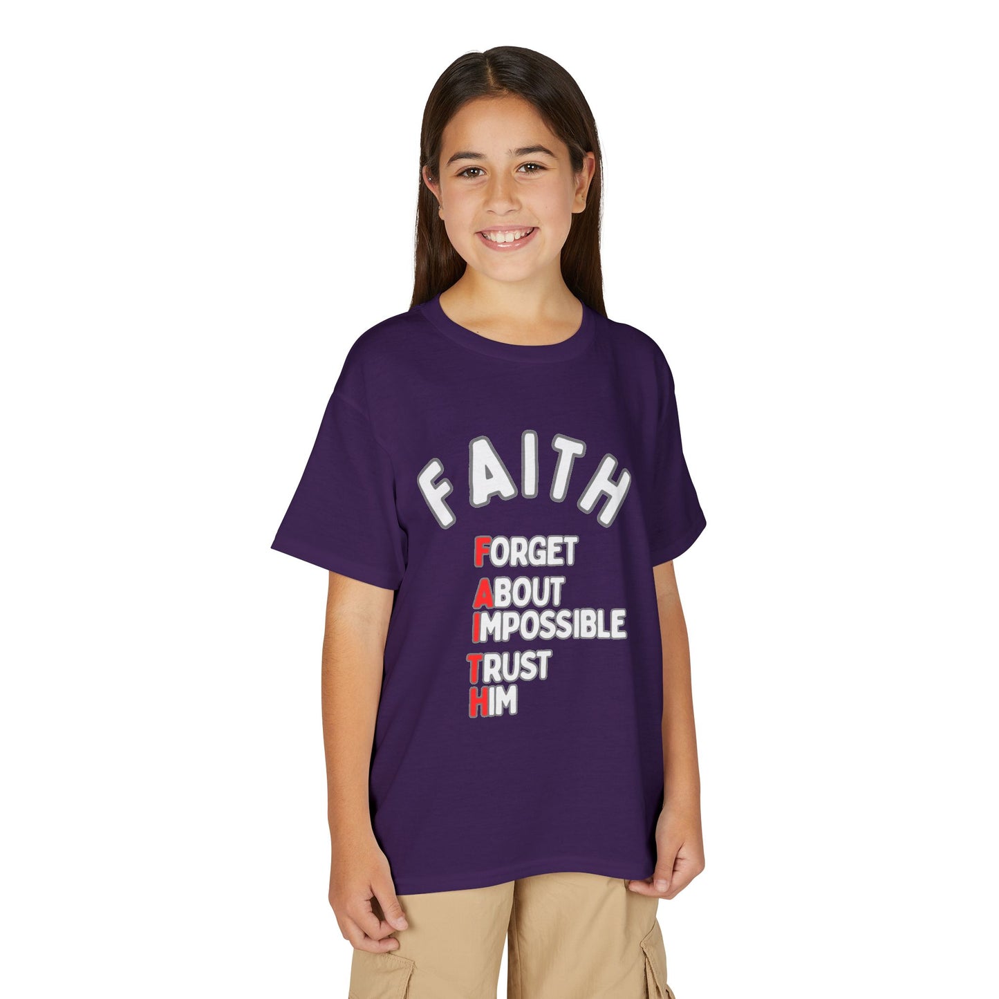 Forget About Impossible, Trust Him Youth Christian Tee