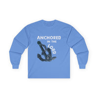 Anchored in the Lord Long Sleeve Tee - White