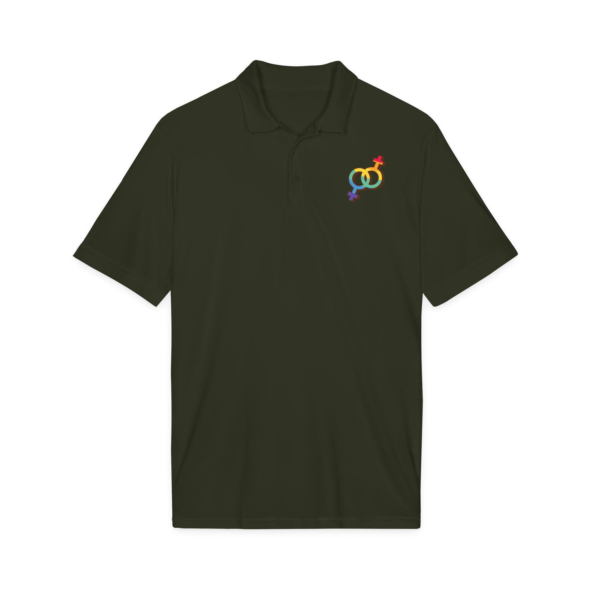Female Rainbow Symbols Polo Shirt