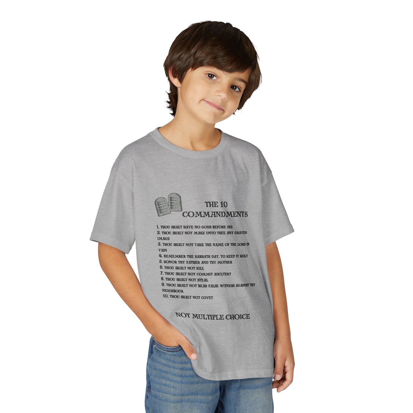 10 Commandments Youth T-shirt - Black
