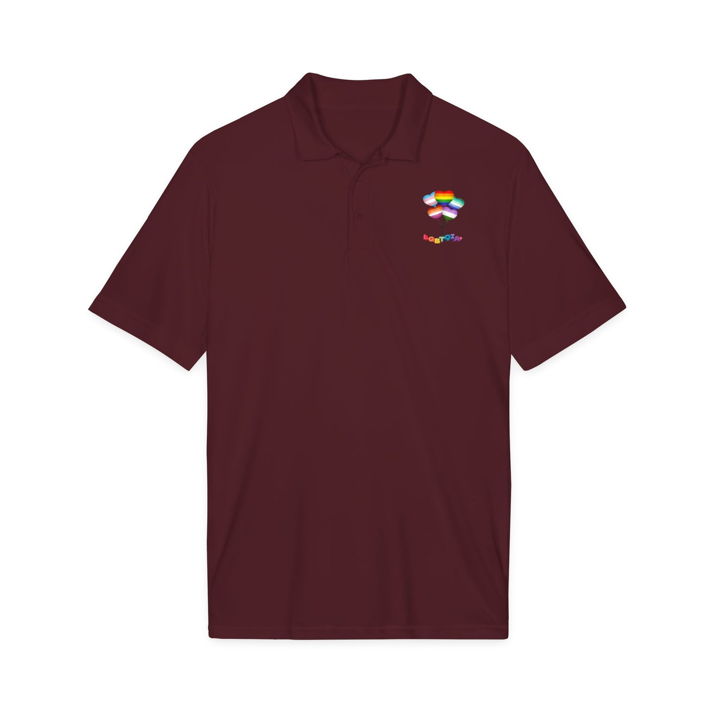 Rainbow Heart Balloons Polo