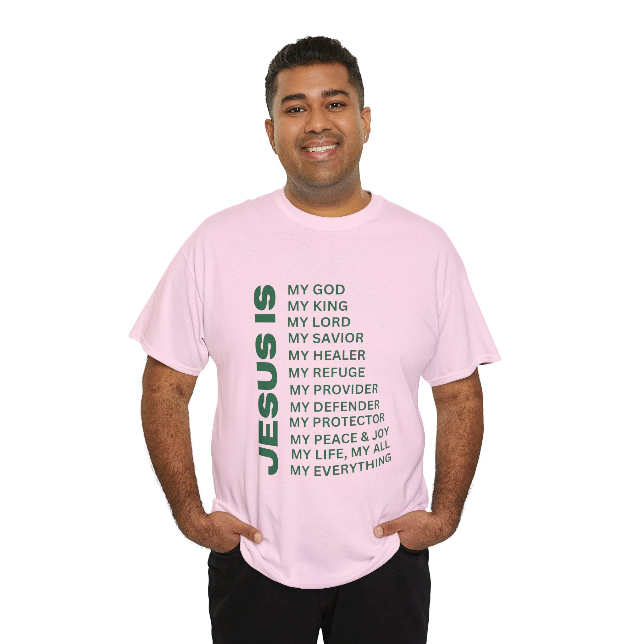 Christian JESUS IS T-shirt - Green