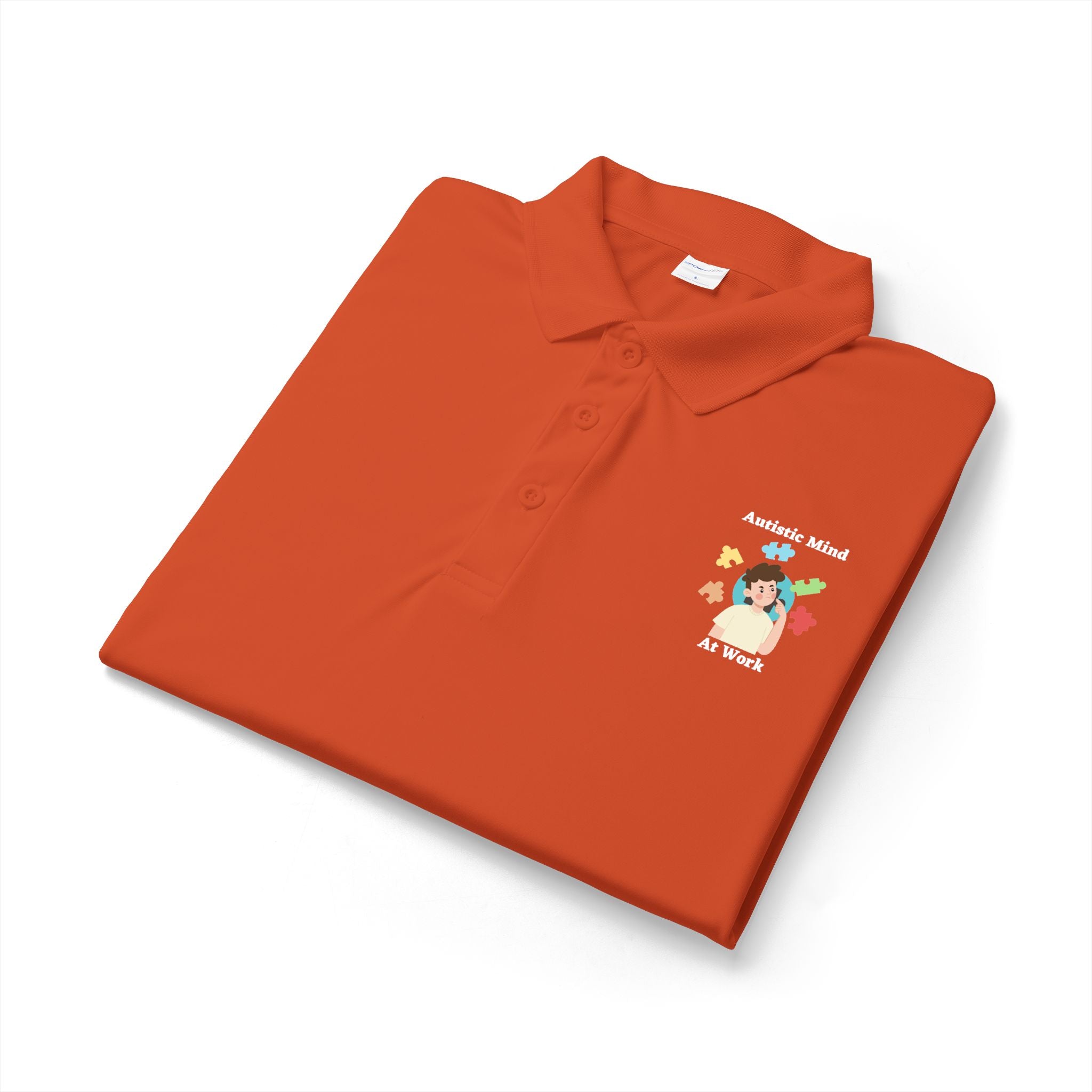 Autism Thinking Polo - White