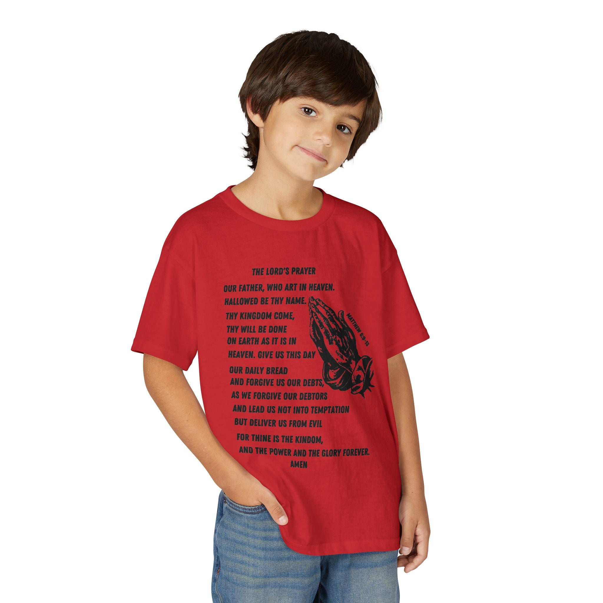 The Lord's Prayer Youth T-Shirt - Black