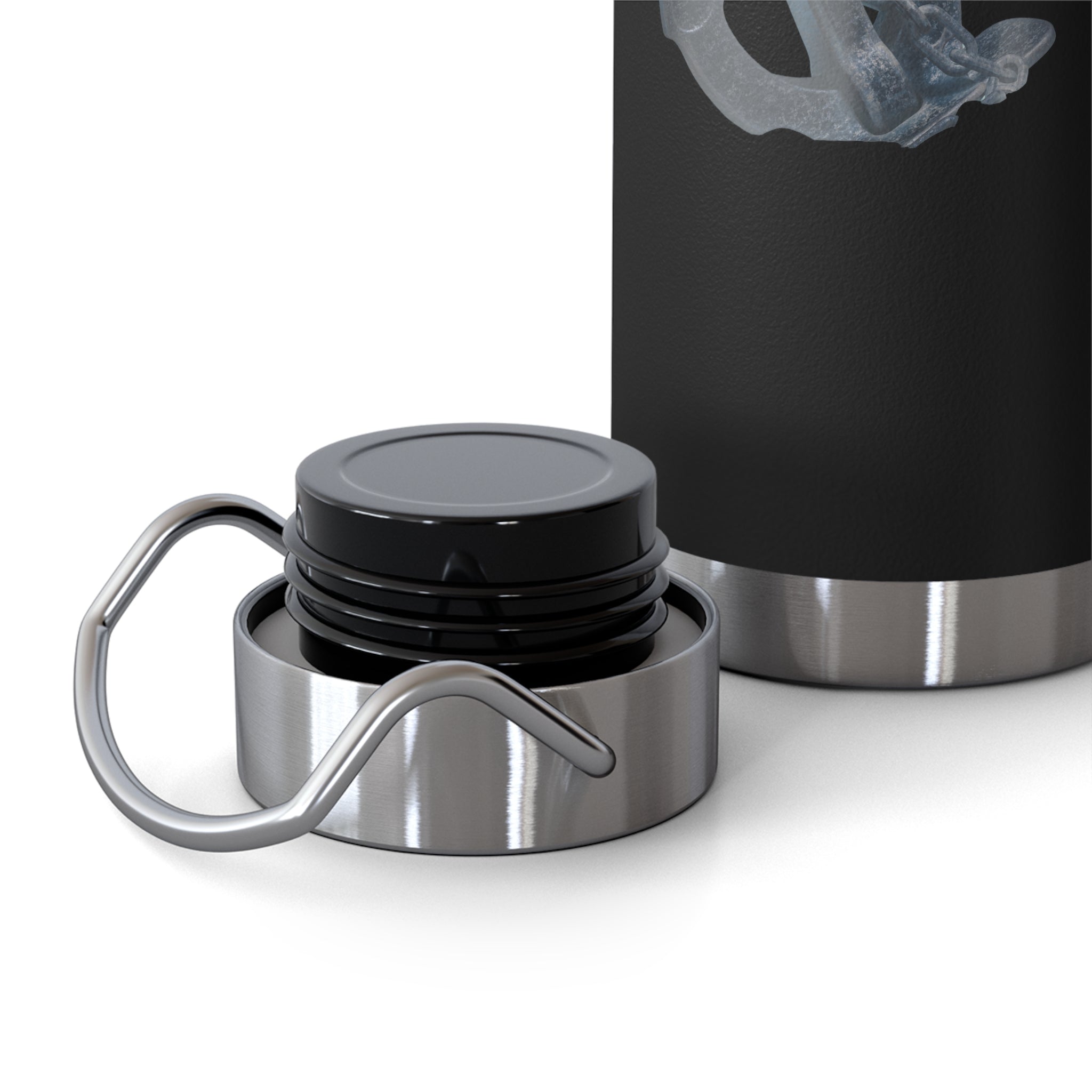 "Anchored in the Lord" 22oz Insulated Water Bottle — White