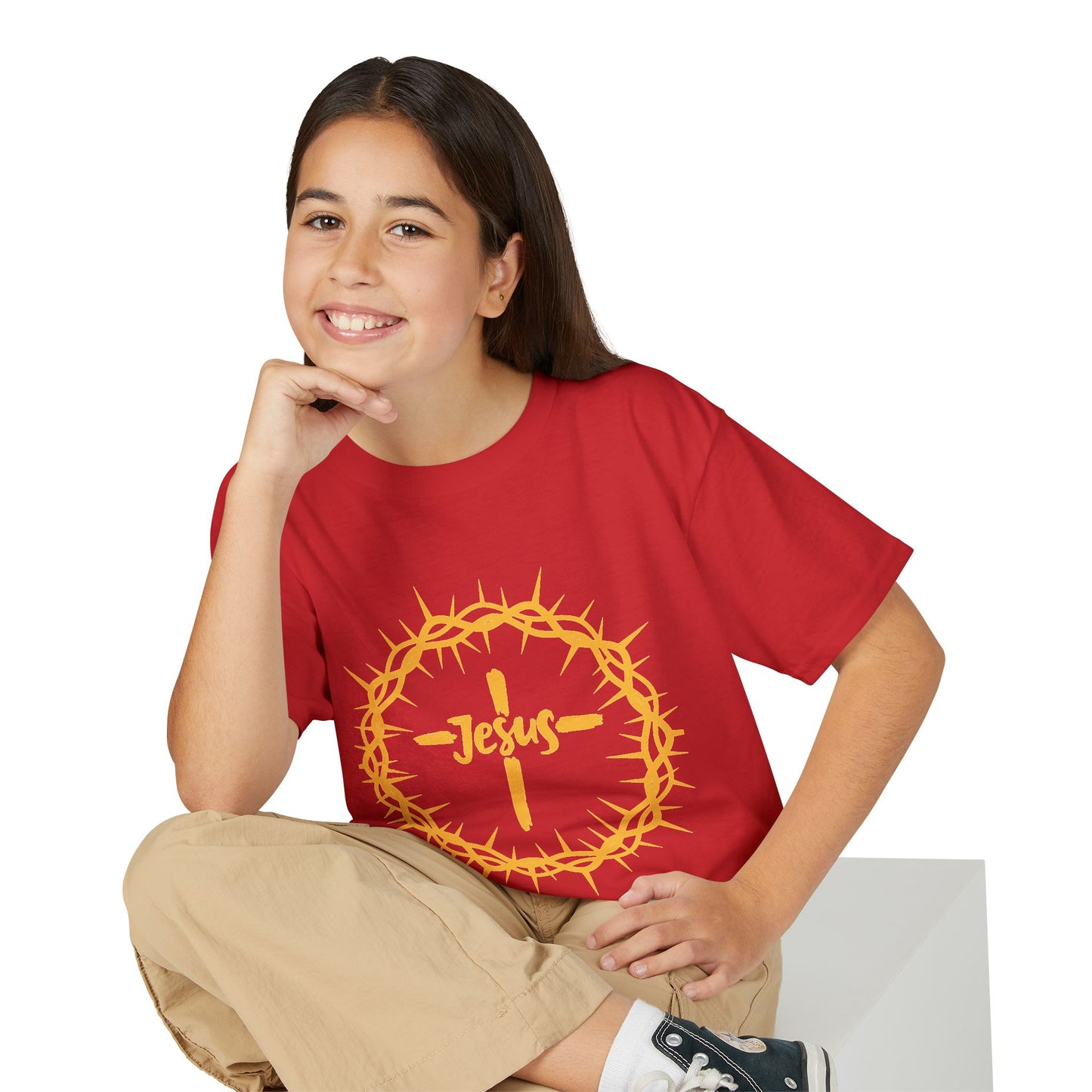Jesus Crown of Thorns Youth T-shirt
