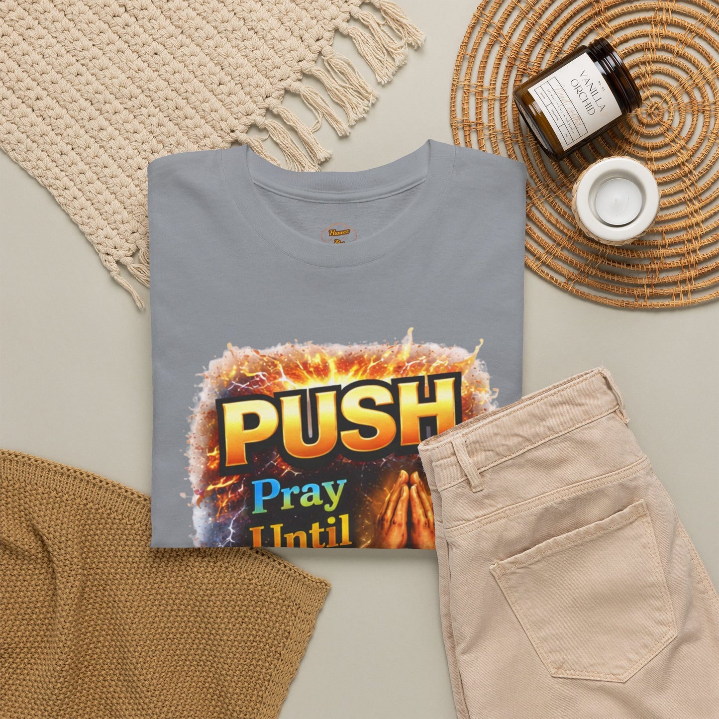 Push: Pray Until Something Happens T-Shirt — Bible 1