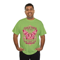Together We Rise Breast Cancer Awareness T-Shirt — Fight Hope Cure Tee