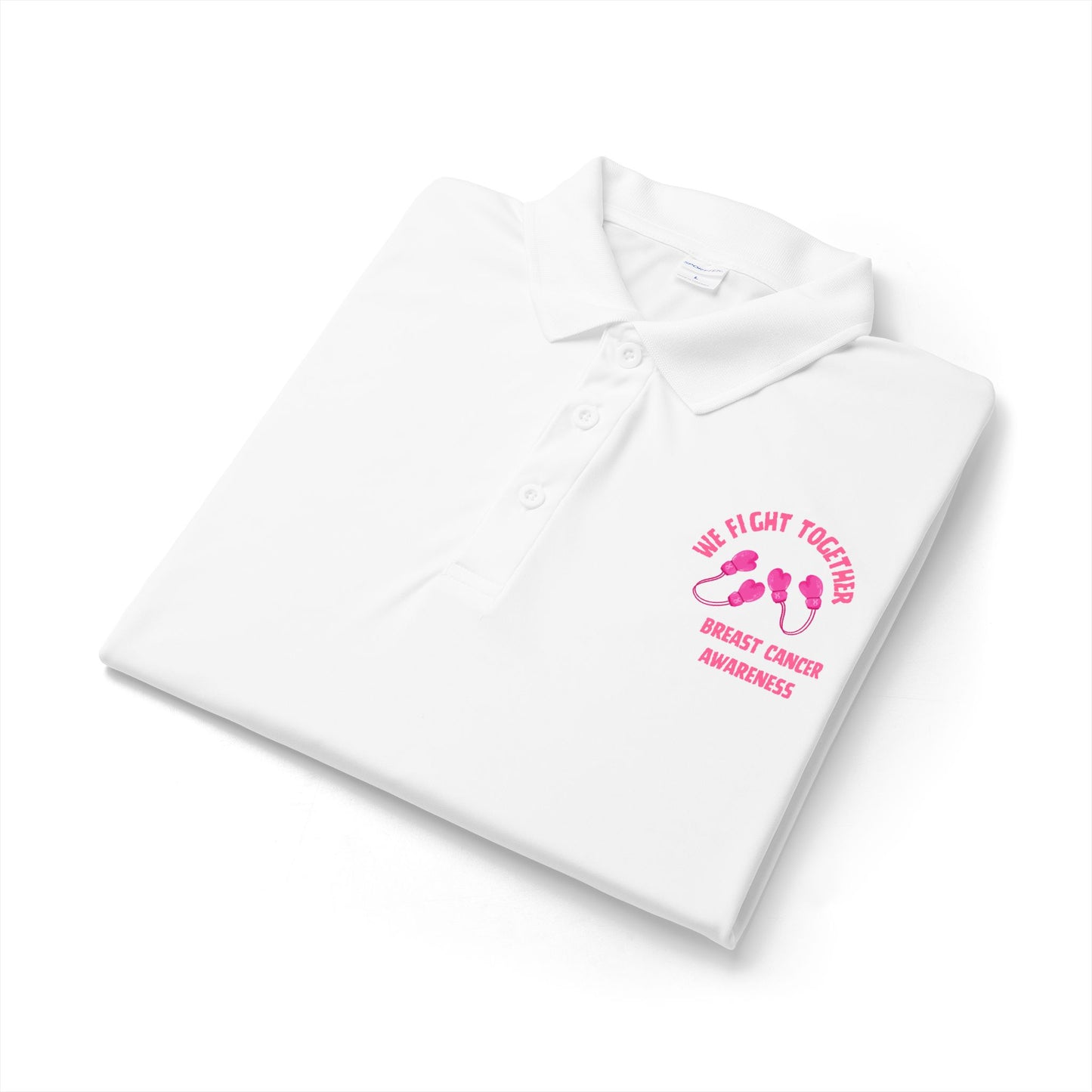 We Fight Together Breast Cancer Awareness Polo