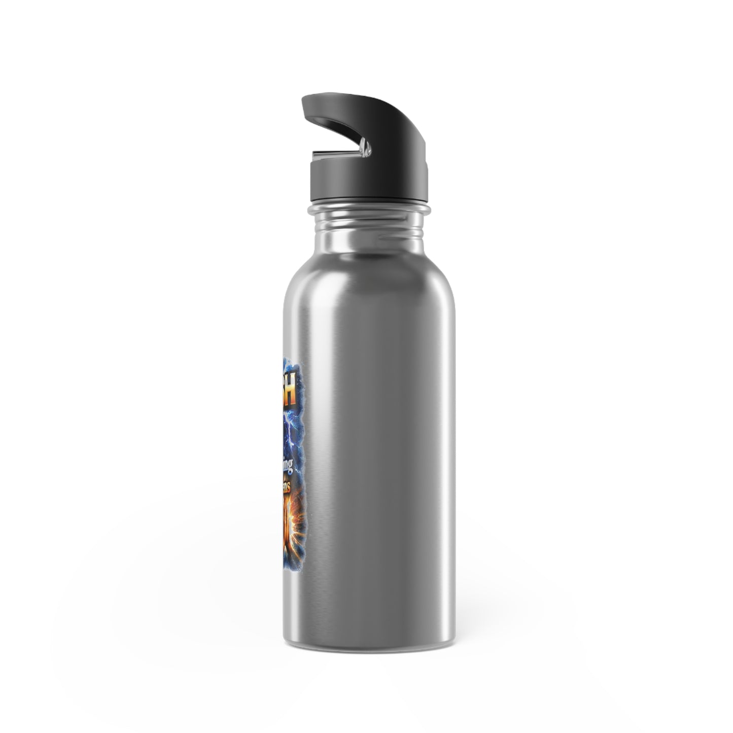 Push: Pray Until Something Happens 20oz with Straw Stainless Steel Water Bottle - Hands