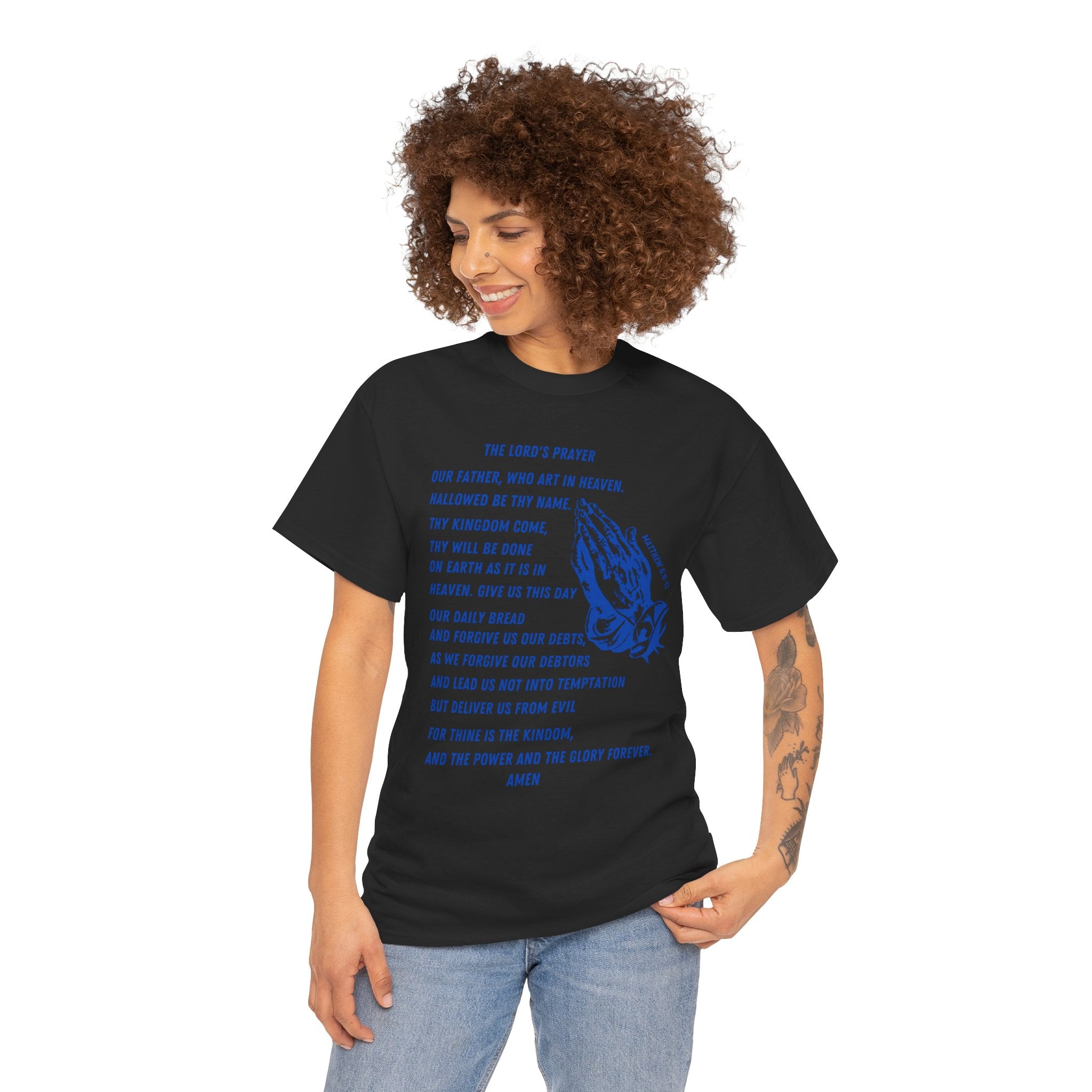 The Lord's Prayer T‑Shirt - Blue