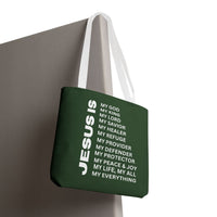 Christian JESUS IS Tote Bag - Green