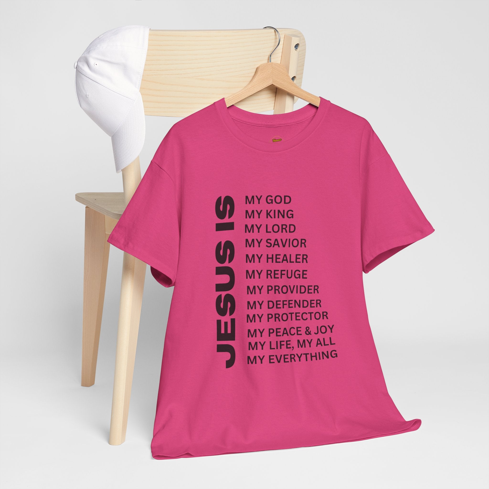 Christian JESUS IS T‑Shirt - Black