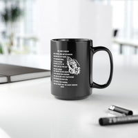 The Lord’s Prayer Black Coffee Mug (11oz/15oz)