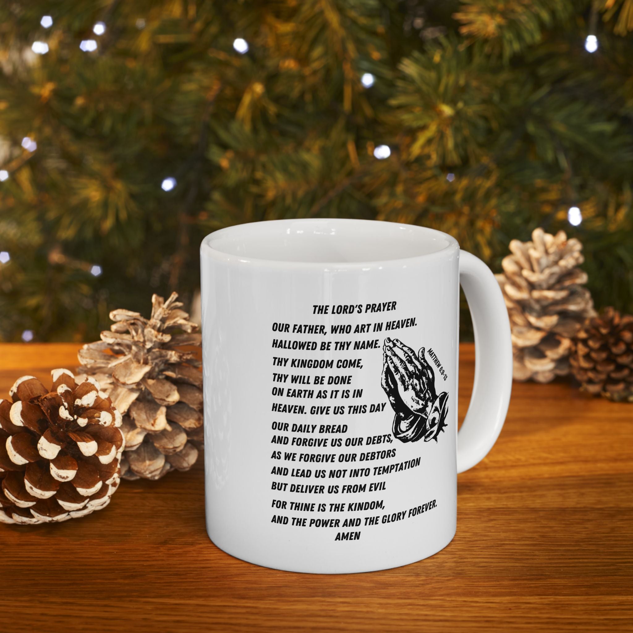 The Lord's Prayer White Coffee Mug (11oz/15oz)