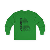 Christian JESUS IS Long Sleeve - Black