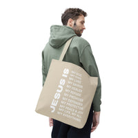 Christian JESUS IS Tote Bag - Sand