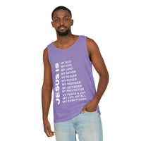 Christian JESUS IS Tank - White