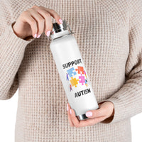 Support Autism Puzzle Piece Awareness - 22oz Insulated Water Bottle