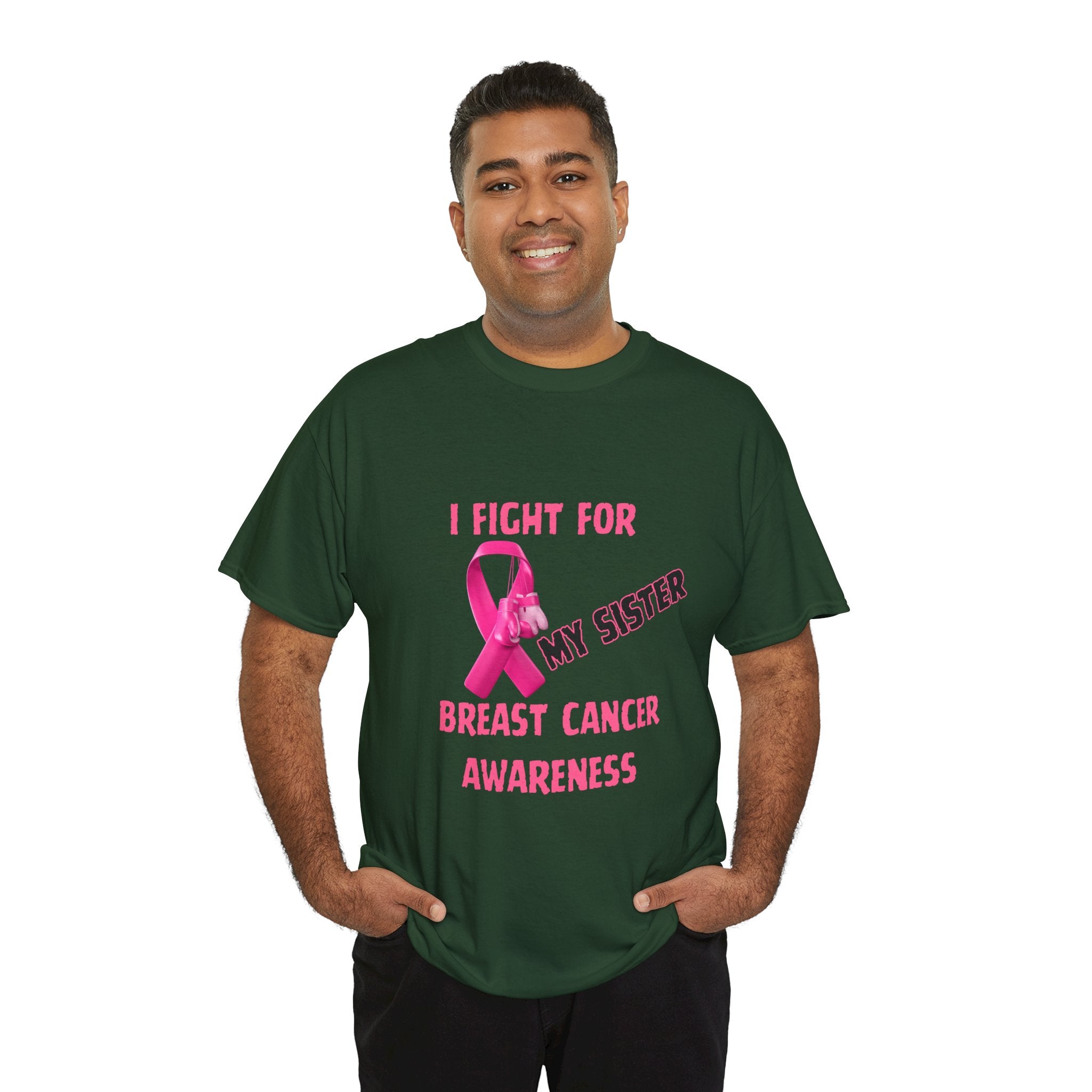 I Fight for My Sister Pink Ribbon Tee