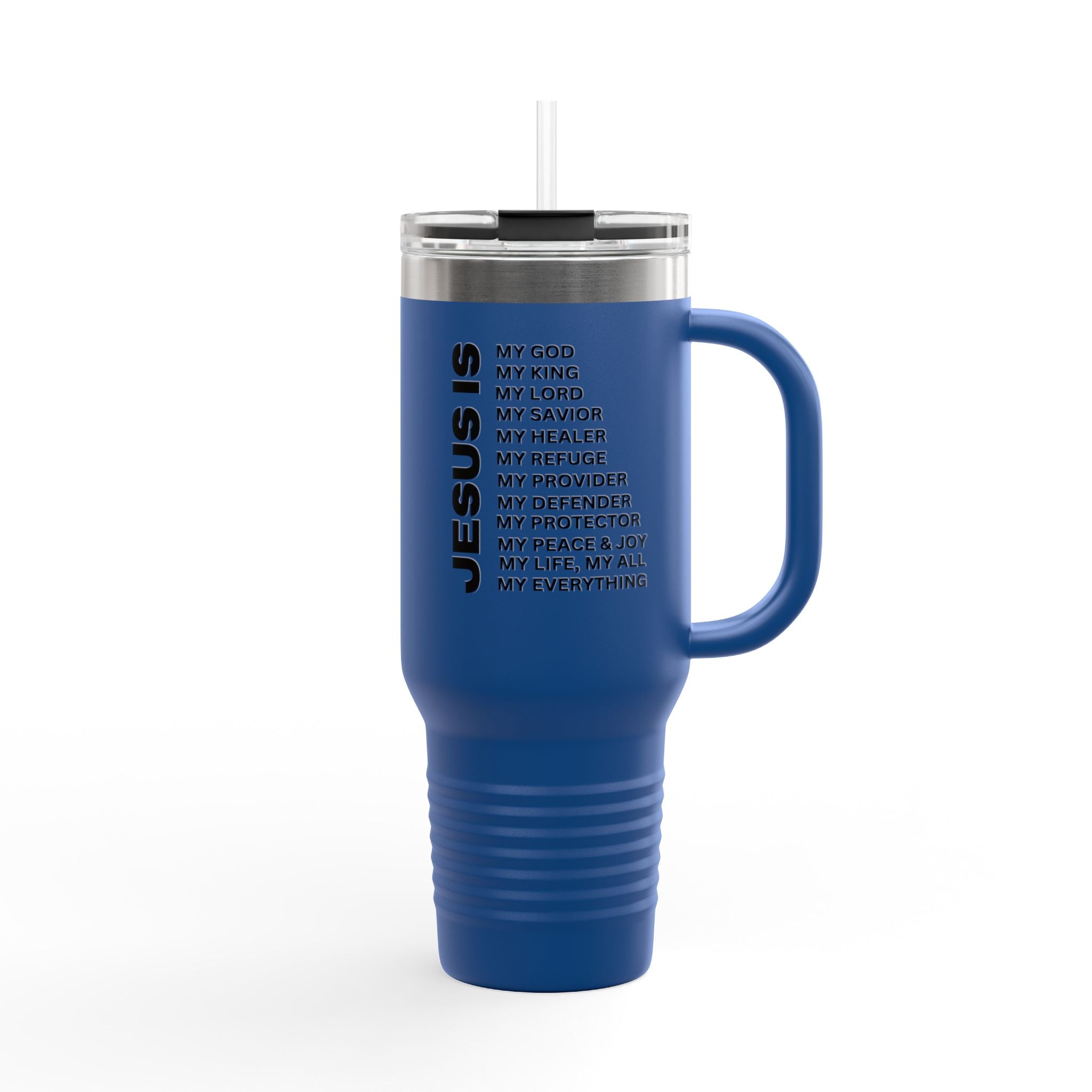 Christian JESUS IS Insulated Travel Mug, 40oz Black
