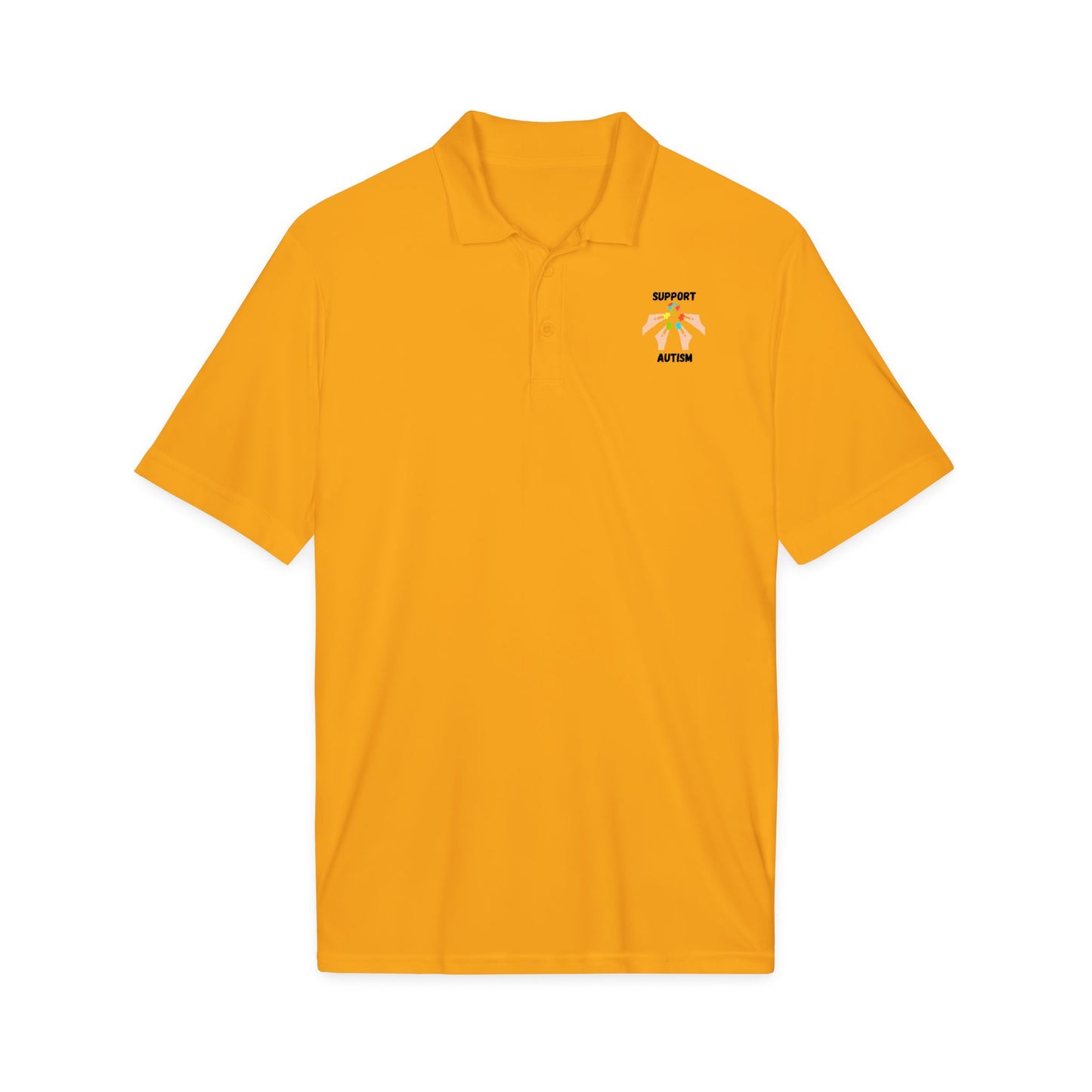Support Autism Polo Shirt - Black