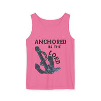 Anchored in the Lord Tank Top - Black