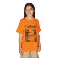 Bible Emergency Numbers Youth T-Shirt — Black