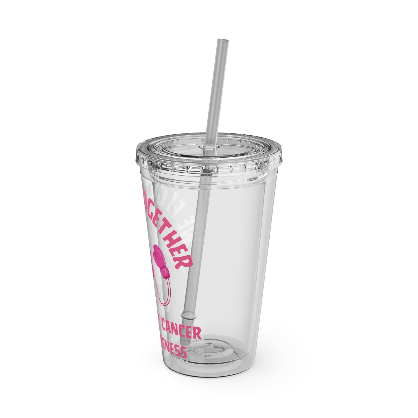 "We Fight Together" 16oz Tumbler with Straw Cup